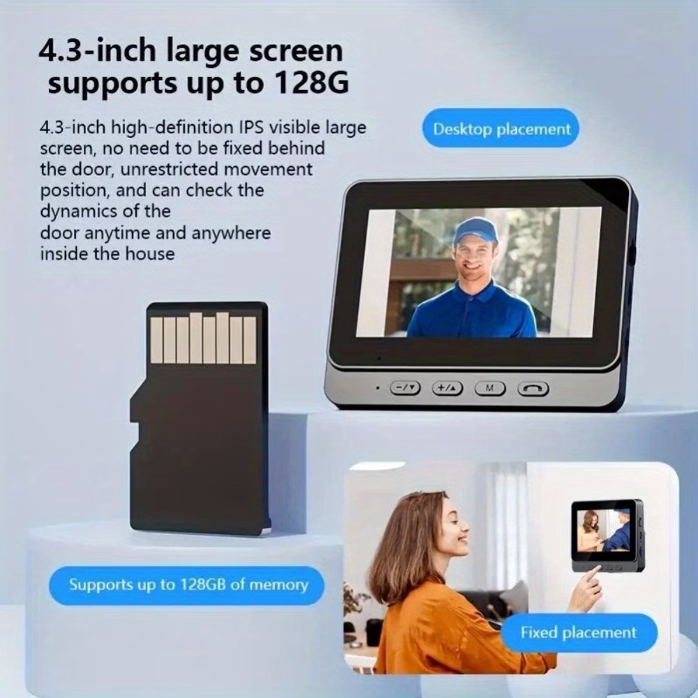 4.3'' IPS Screen 2.4G Wireless - Smart Home Video review and price