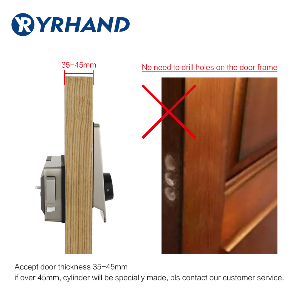 Waterproof Smart door rim lock - Smart Home Door Lock review and price
